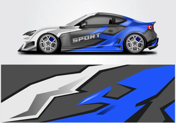 Car Wrap Design Sport Background Vector — Stock Vector