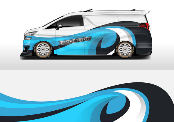 car wrap design vector livery background