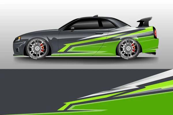 Auto Obtékání Design Vektor Livery Pozadí — Stockový vektor