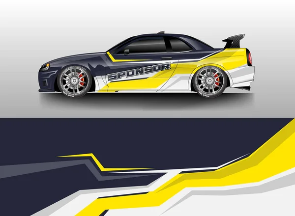 Auto Wrap Design Vektor Lackierung Hintergrund — Stockvektor