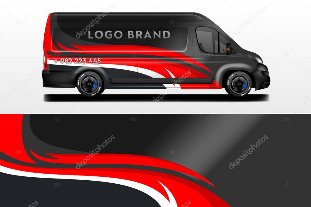 Car Wrap Vector Livery Background