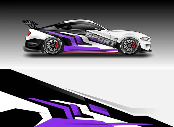 Car Wrap Design Vektor Für Fahrzeug — Stockvektor