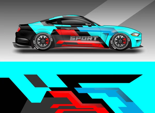 Car Wrap Design Vektor Für Fahrzeug — Stockvektor