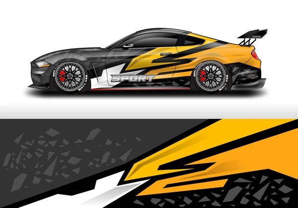 Car Wrap Design Vektor Für Fahrzeug — Stockvektor