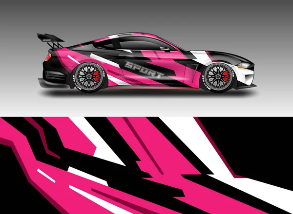 Car Wrap Design Vektor Für Fahrzeug — Stockvektor