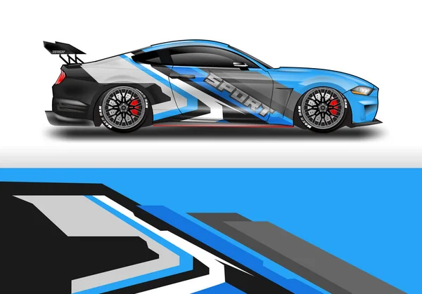 Car Wrap Design Vektor Für Fahrzeug — Stockvektor