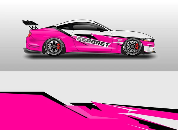 Car Wrap Design Vektor Für Fahrzeug — Stockvektor