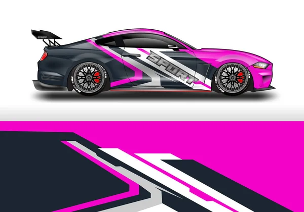 Car Wrap Design Vektor Für Fahrzeug — Stockvektor