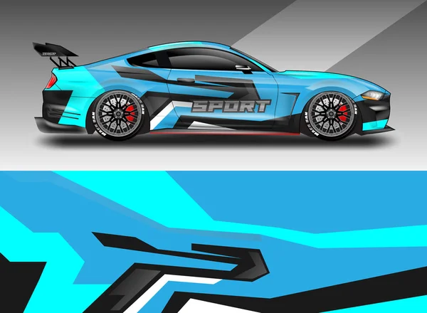 Car Wrap Design Vektor Für Fahrzeug — Stockvektor