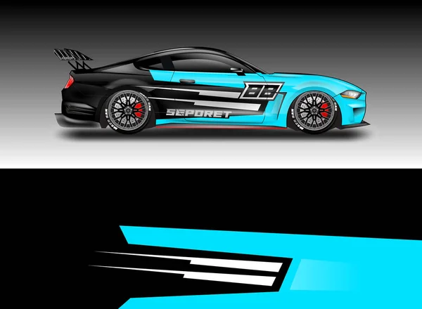 Car Wrap Design Vektor Für Fahrzeug — Stockvektor