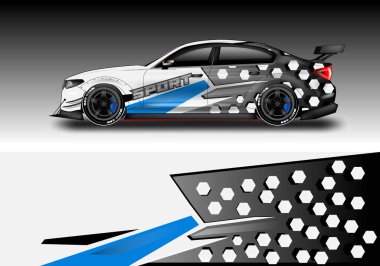 car decal paket tasarım vektörü