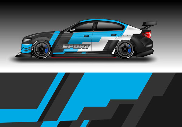 Car Wrap Decal Design Vector