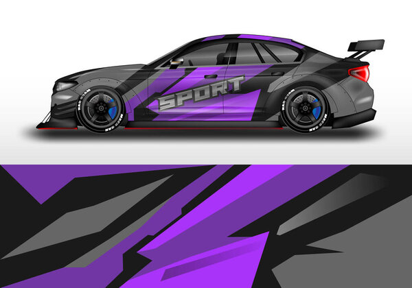 car decal wrap design vector