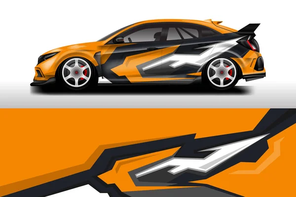 Αυτοκίνητο Race Wrap Design Διάνυσμα — Διανυσματικό Αρχείο