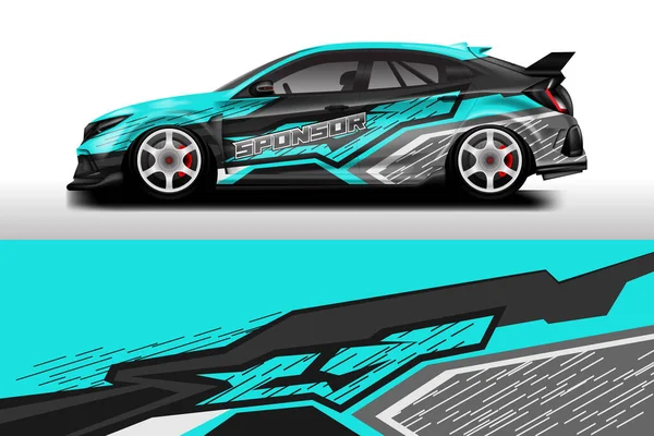 Car Race Wrap Design Vector — Vector de stoc
