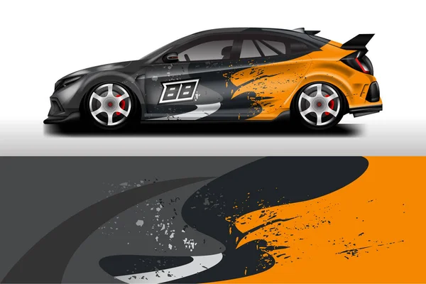 Αυτοκίνητο Race Wrap Design Διάνυσμα — Διανυσματικό Αρχείο