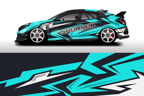 Car Race Wrap Design Vector — Vector de stoc