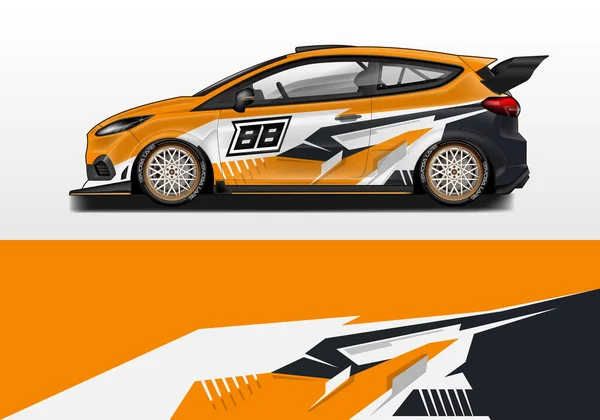 Car Wrap Design Vector Ready Drucken — Stockvektor