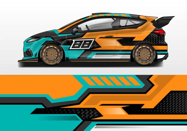 Design Envoltório Carro Vector Pronto Imprimir —  Vetores de Stock