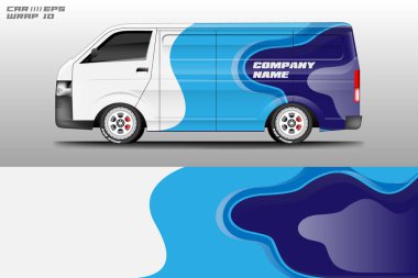 Car Company Wrap Design Vector clipart