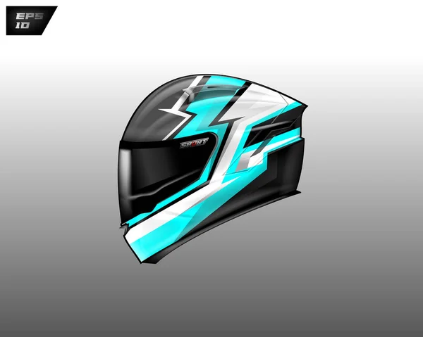 Capacete Wrap Design Vector —  Vetores de Stock