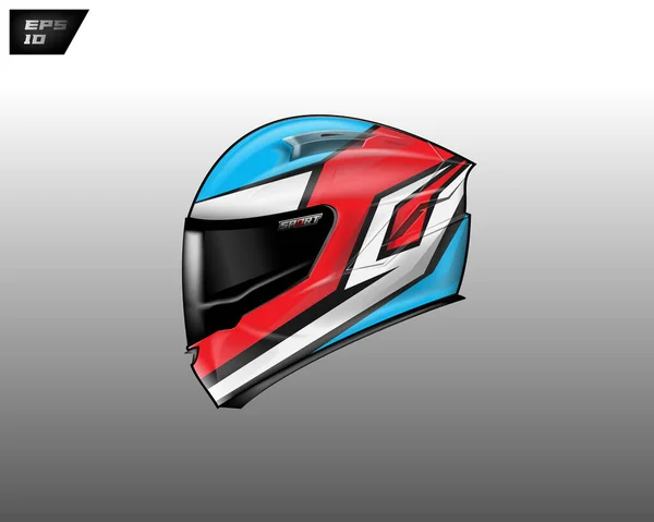 Capacete Wrap Design Vector —  Vetores de Stock