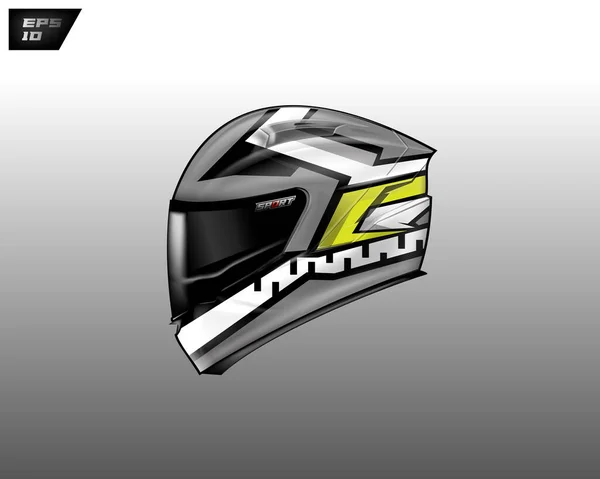 Capacete Wrap Design Vector —  Vetores de Stock