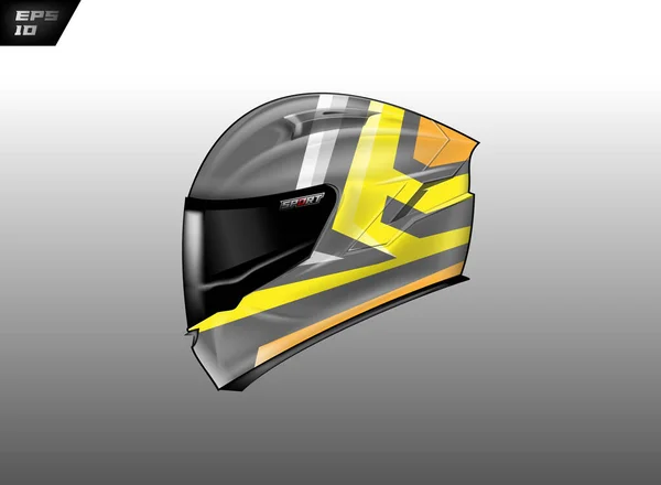 Vector Diseño Envoltura Casco — Vector de stock