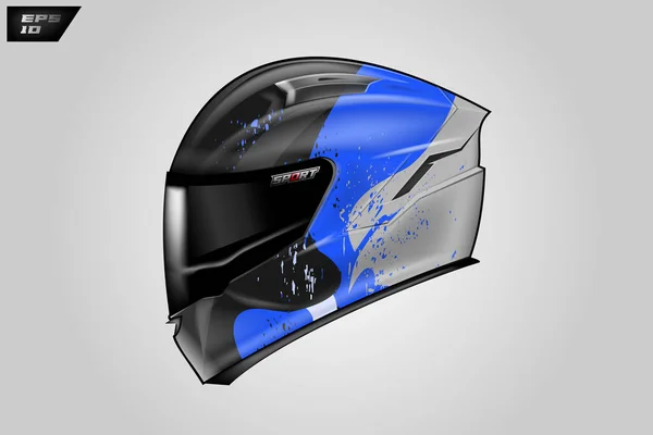 Helmet Wrap Design Vector — Stock Vector