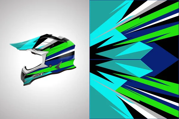 Capacete Envoltório Design Vector Pronto Imprimir —  Vetores de Stock