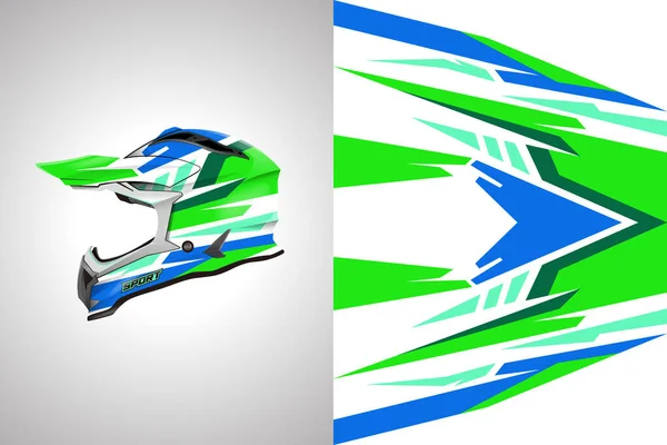 Helm Wrap Ontwerp Vector Klaar Afdrukken — Stockvector