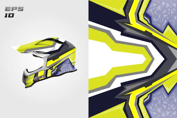 Helmet Wrap Design Vector — Stock Vector