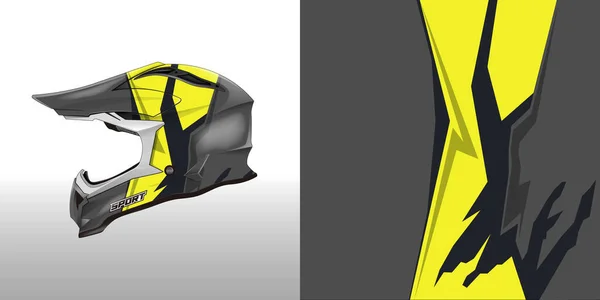Helm Wrap Design Vector — Stockvektor