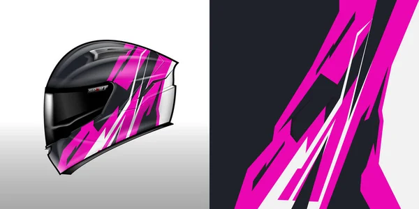 Vector Diseño Envoltura Casco — Vector de stock