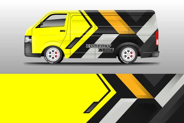 Автомобильная Компания Wrap Design Vector — стоковый вектор