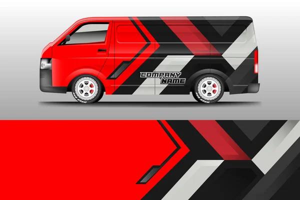 Автомобильная Компания Wrap Design Vector — стоковый вектор