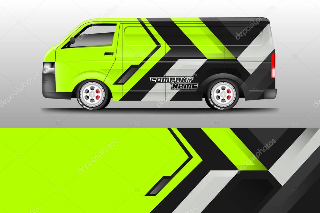 Car Company Wrap Design Vector
