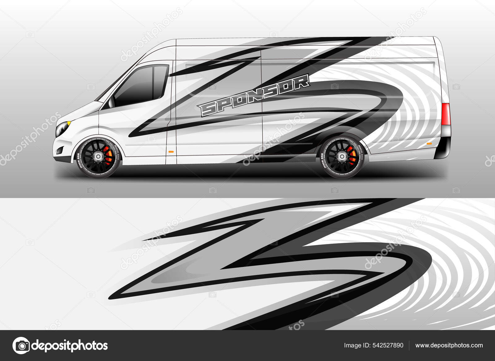 Van Wrap Design Vector Template Ready Print Stock Vector Image by Van Wrap Design Vector Template Ready Print Stock Vector Image by