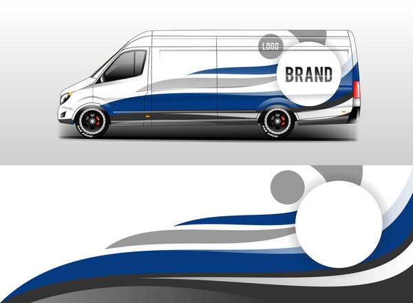 Van Wrap Design Vector Realistic Ready Print