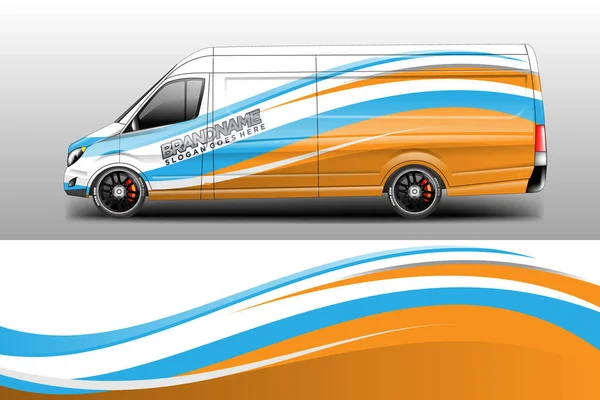 Modelo Vetor Design Van Wrap Pronto Para Impressão — Vetor de Stock