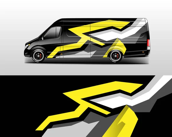 Modelo Vetor Design Van Wrap Pronto Para Impressão — Vetor de Stock