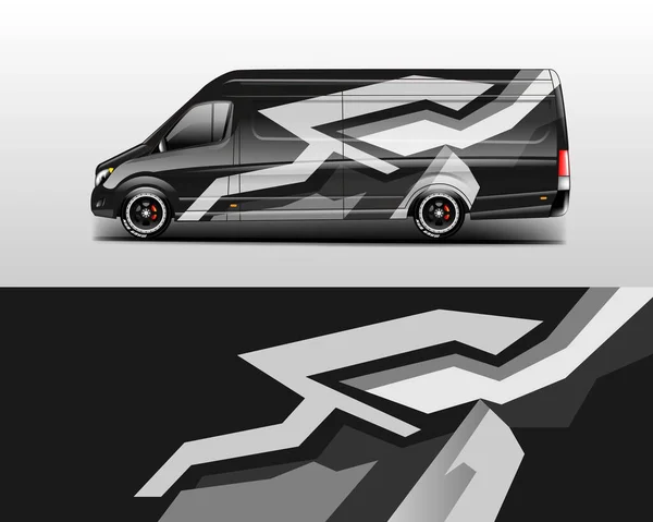 Van Wrap Design Vector Template Ready Print — Vector de stock