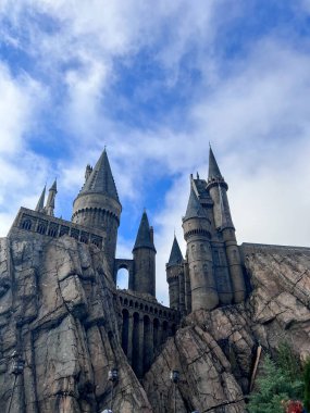 Universal Park, Orlando, Florida 'daki Adaları. Harry Potter 'ın Kalesi.
