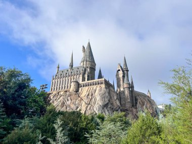 Universal Park, Orlando, Florida 'daki Adaları. Harry Potter 'ın Kalesi.