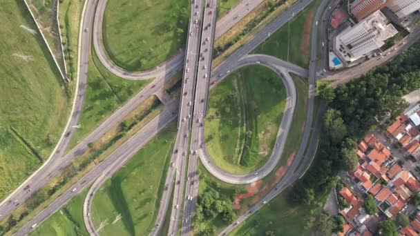 Vista Aérea São José Dos Campos São Paulo Brasil Cidade — Vídeo de Stock