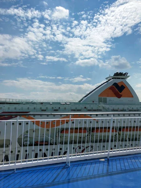 Uitzicht Vanaf Het Dek Van Het Cruiseschip Tijdens Reis Van — Stockfoto