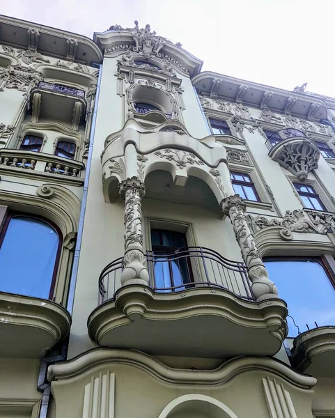 Deatails Beautiful Historical Building Art Nouveau Style Grand Moscow Hotel — Photo