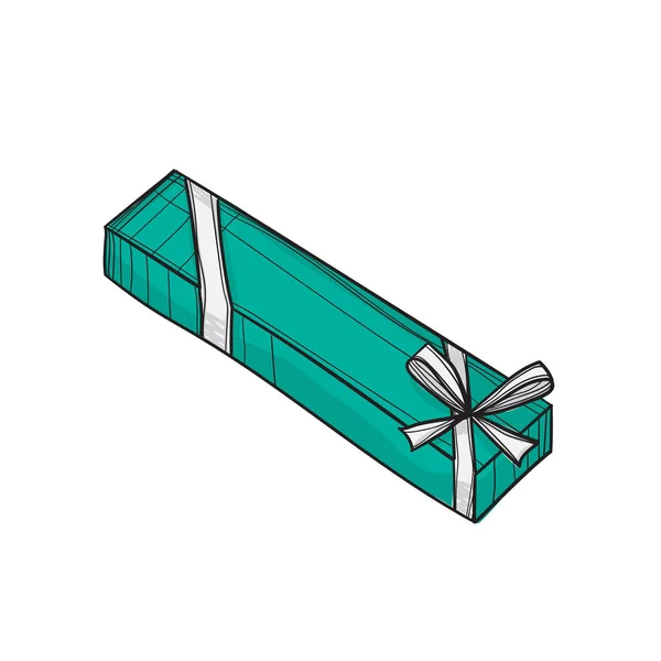 Ilustración vectorial dibujada a mano del regalo. — Vector de stock