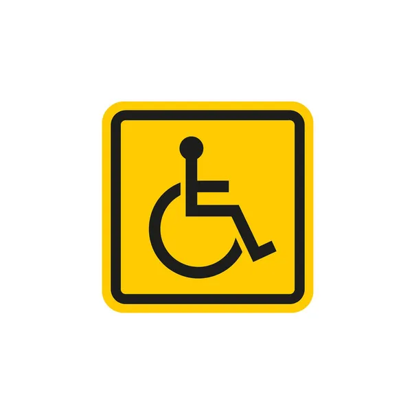 Disabled Sign Isolated Vector Icon — Stock Vector