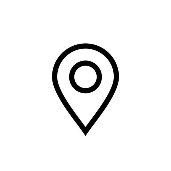 Etykieta Znaczników Geolokalizacji Ikona Wskaźnika Mapy Oznaczenie Adresu Symbol Lokalizacji — Wektor stockowy